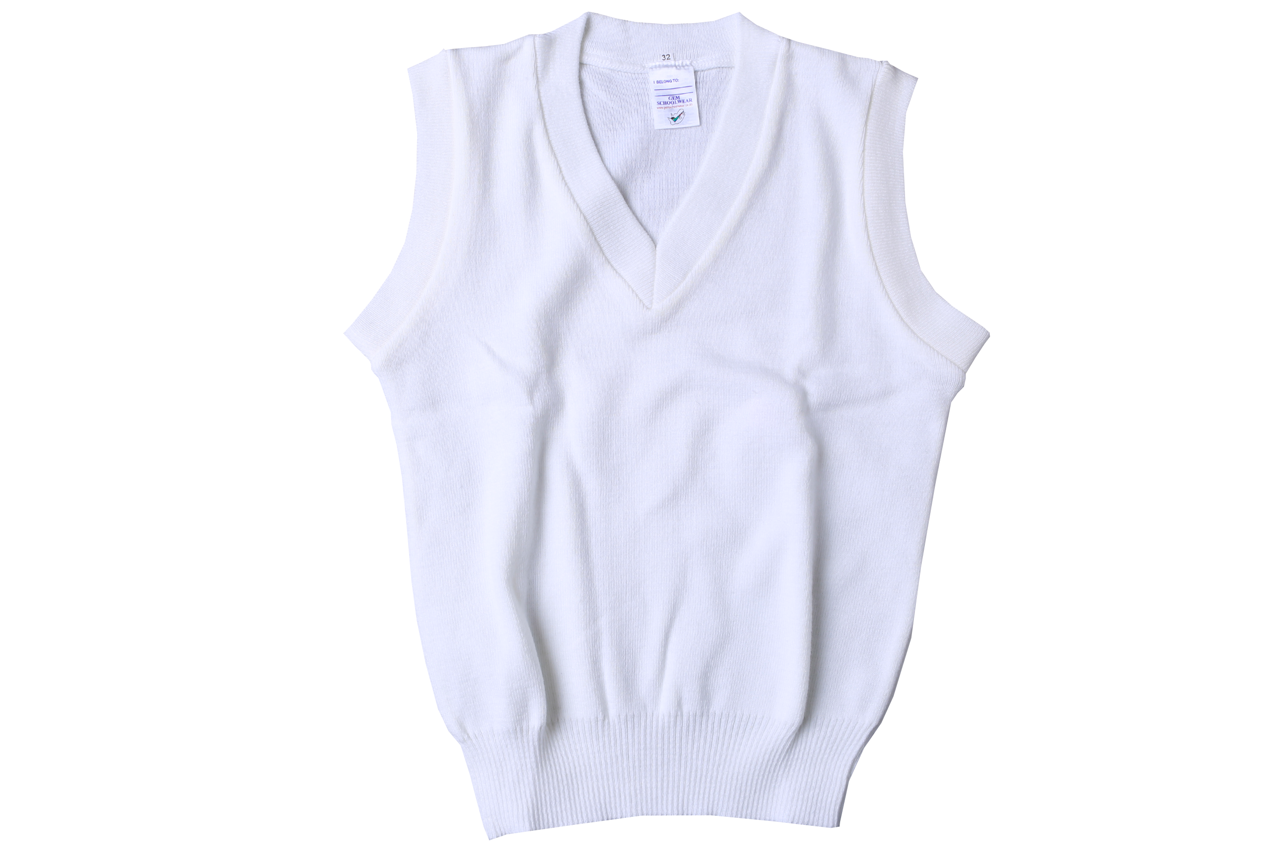 Sleeveless Pullover - White