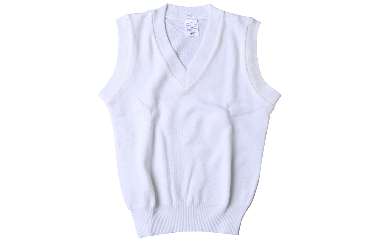 Sleeveless Pullover - White