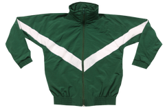 Taslon Tracksuit Set Plain  - Bottle/White