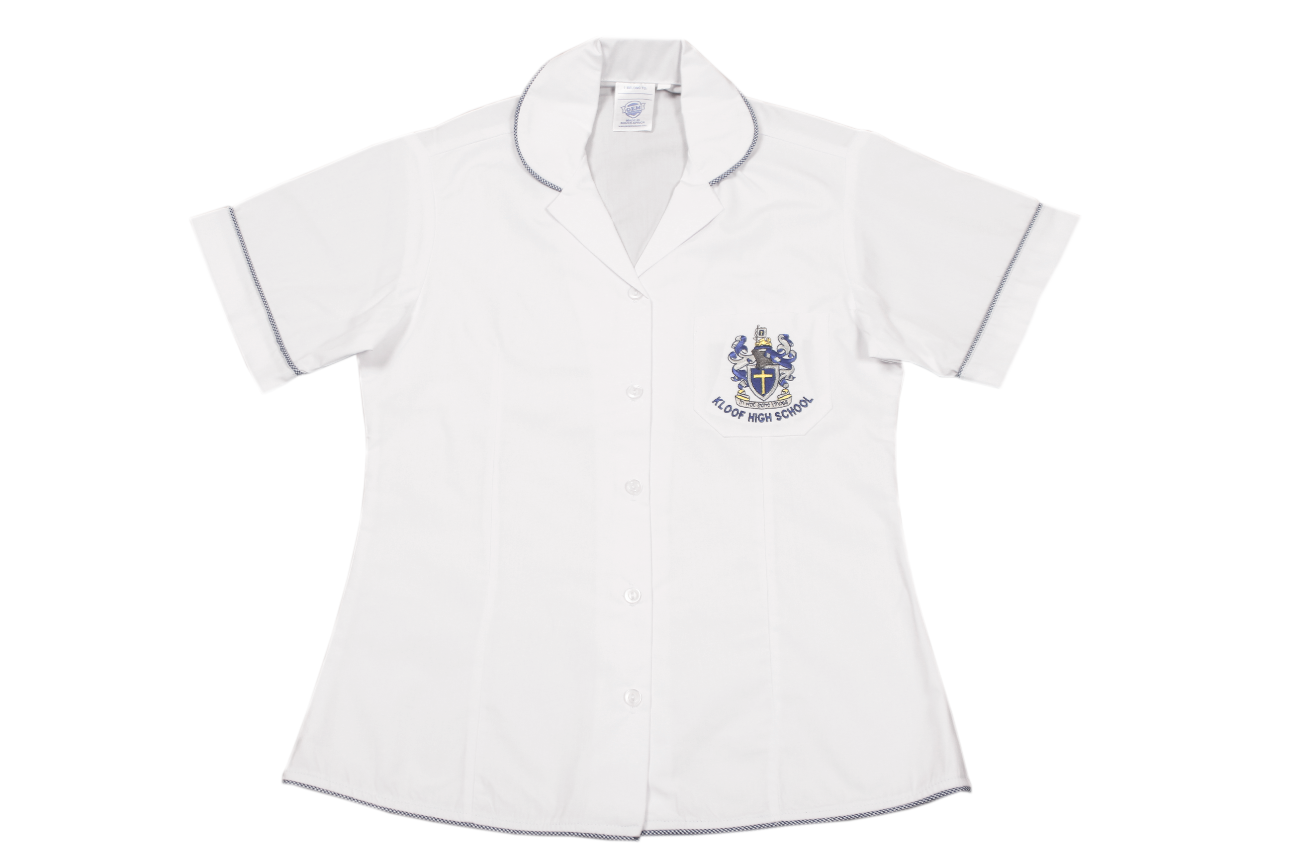 Shortsleeve Roundneck Blouse Emb - Kloof High School