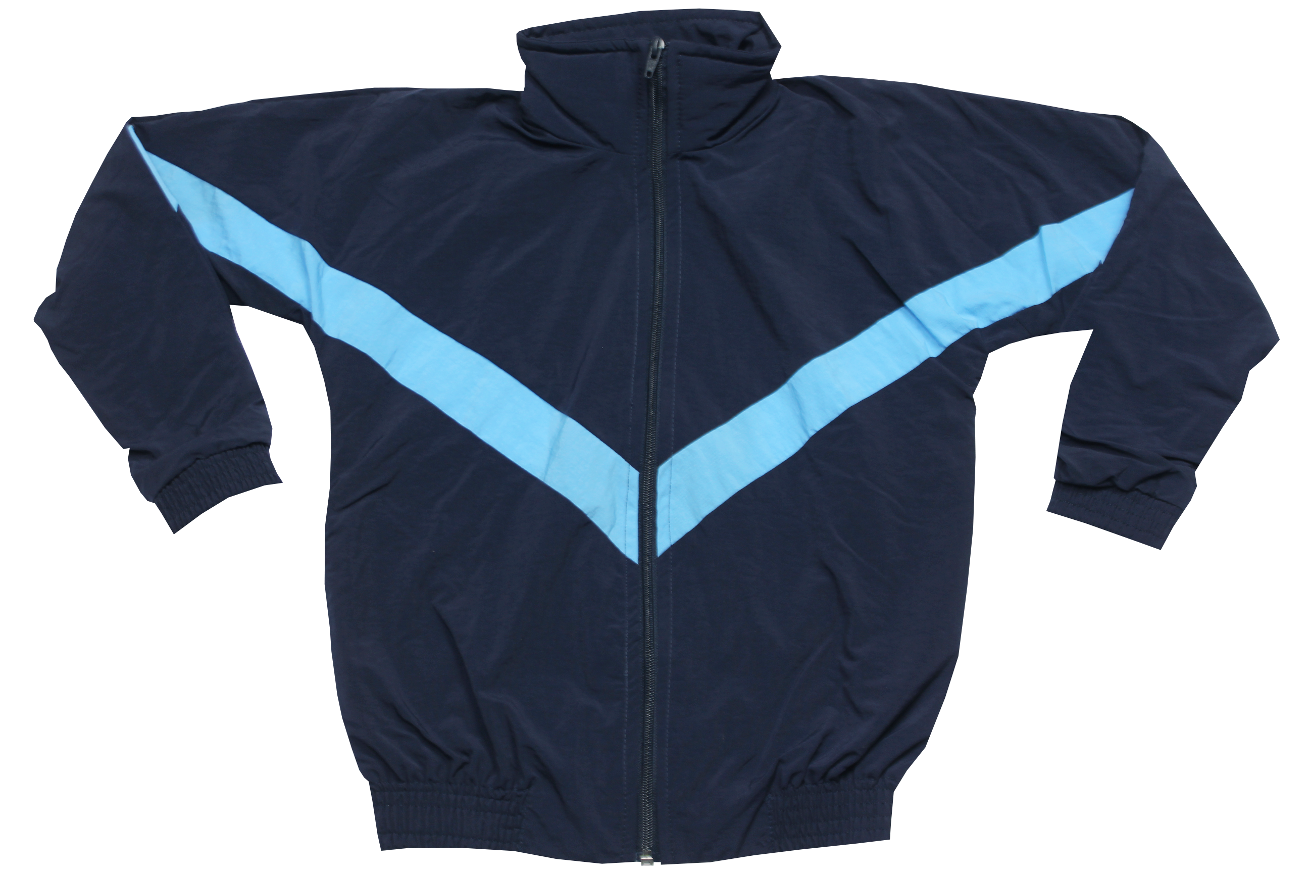 Taslon Tracksuit Set Plain  - Navy/Sky