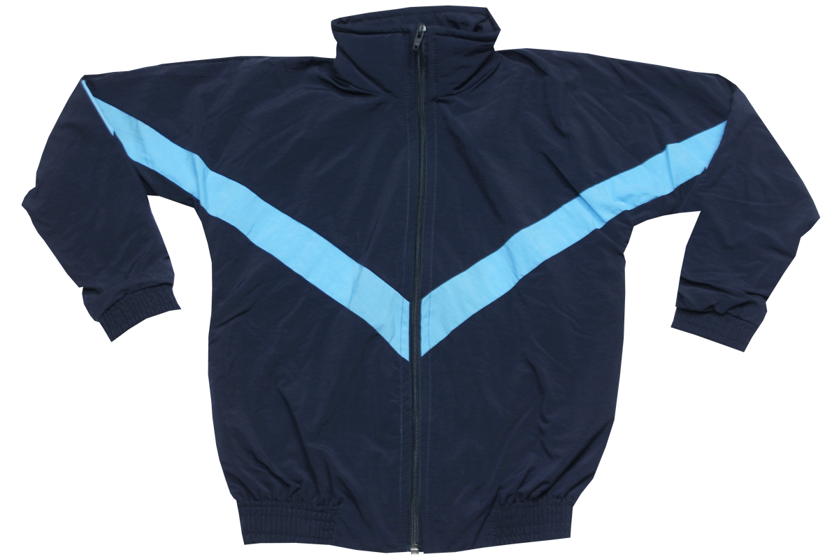 Taslon Tracksuit Set Plain  - Navy/Sky