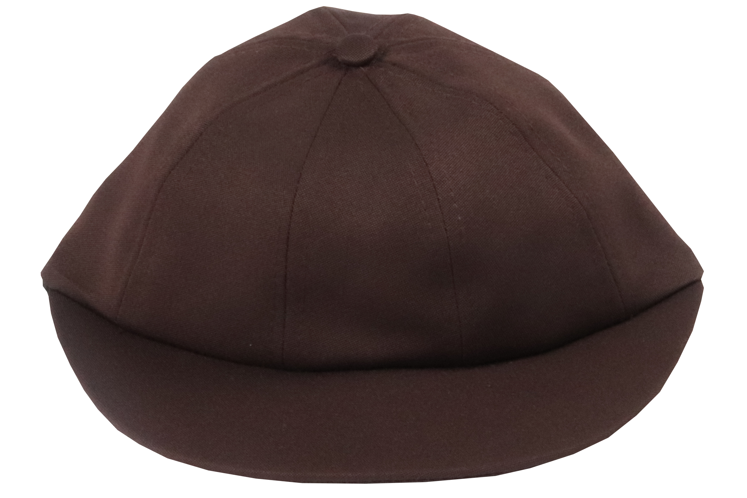 School Cap Plain - Brown