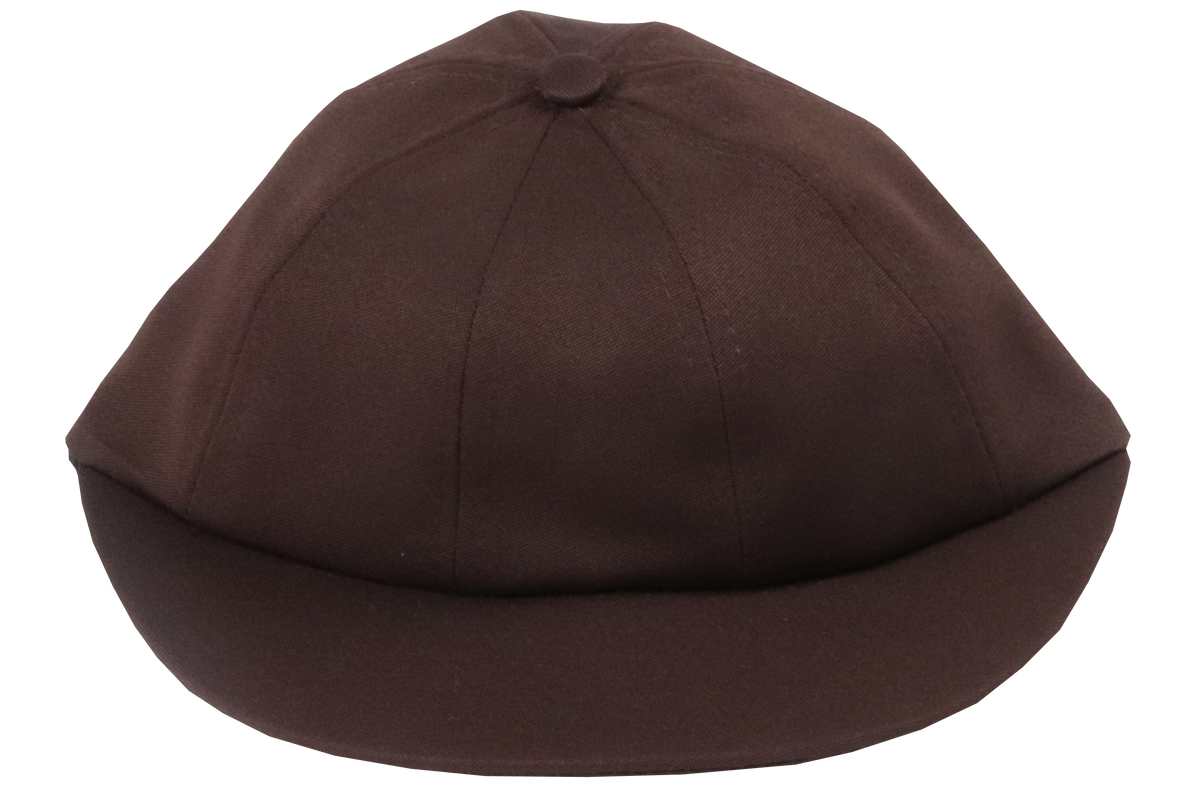 School Cap Plain - Brown