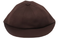 School Cap Plain - Brown