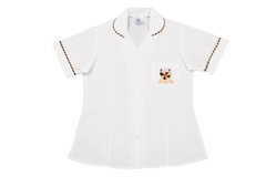 Shortsleeve Roundneck Blouse Emb - George Campbell