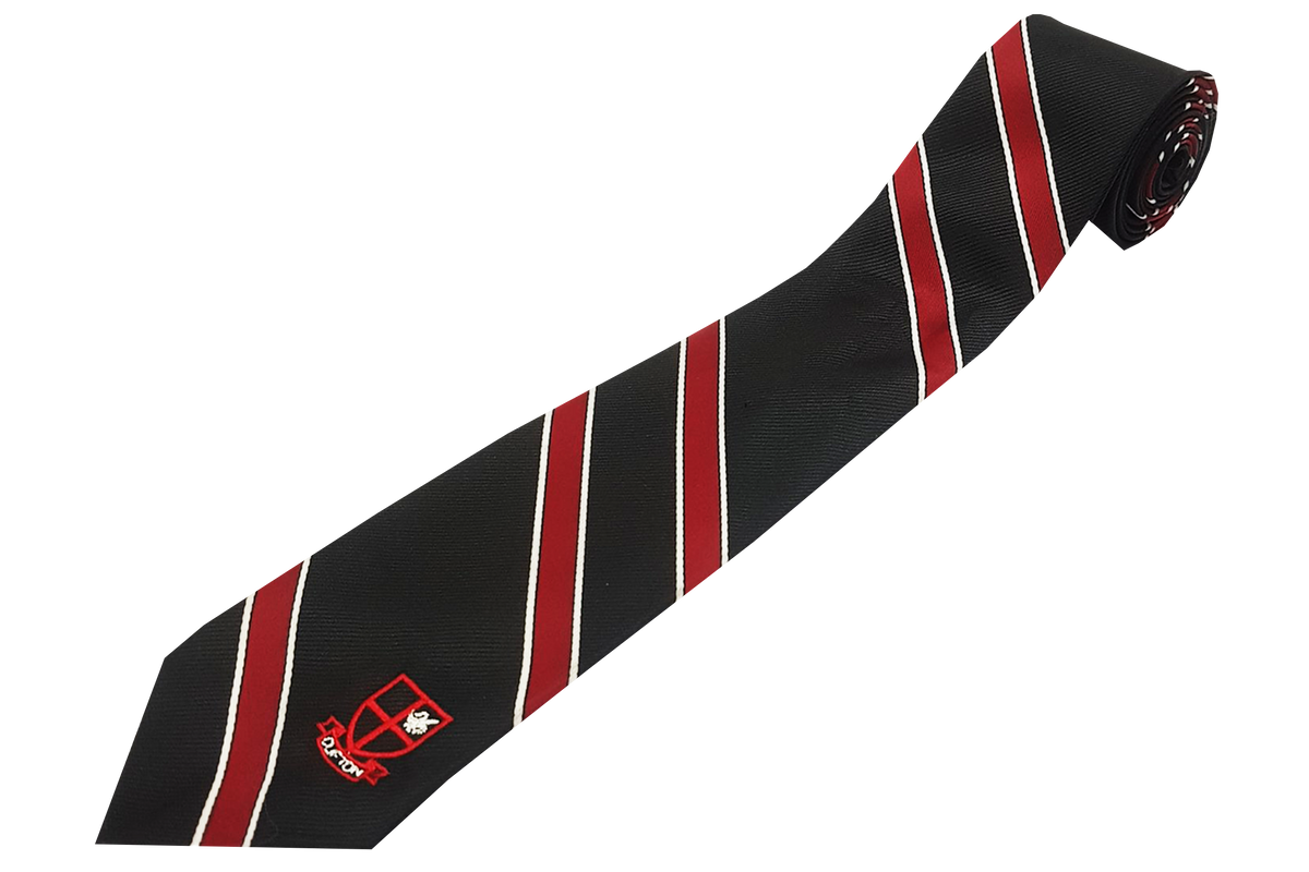 Striped Tie Emb - Clifton College
