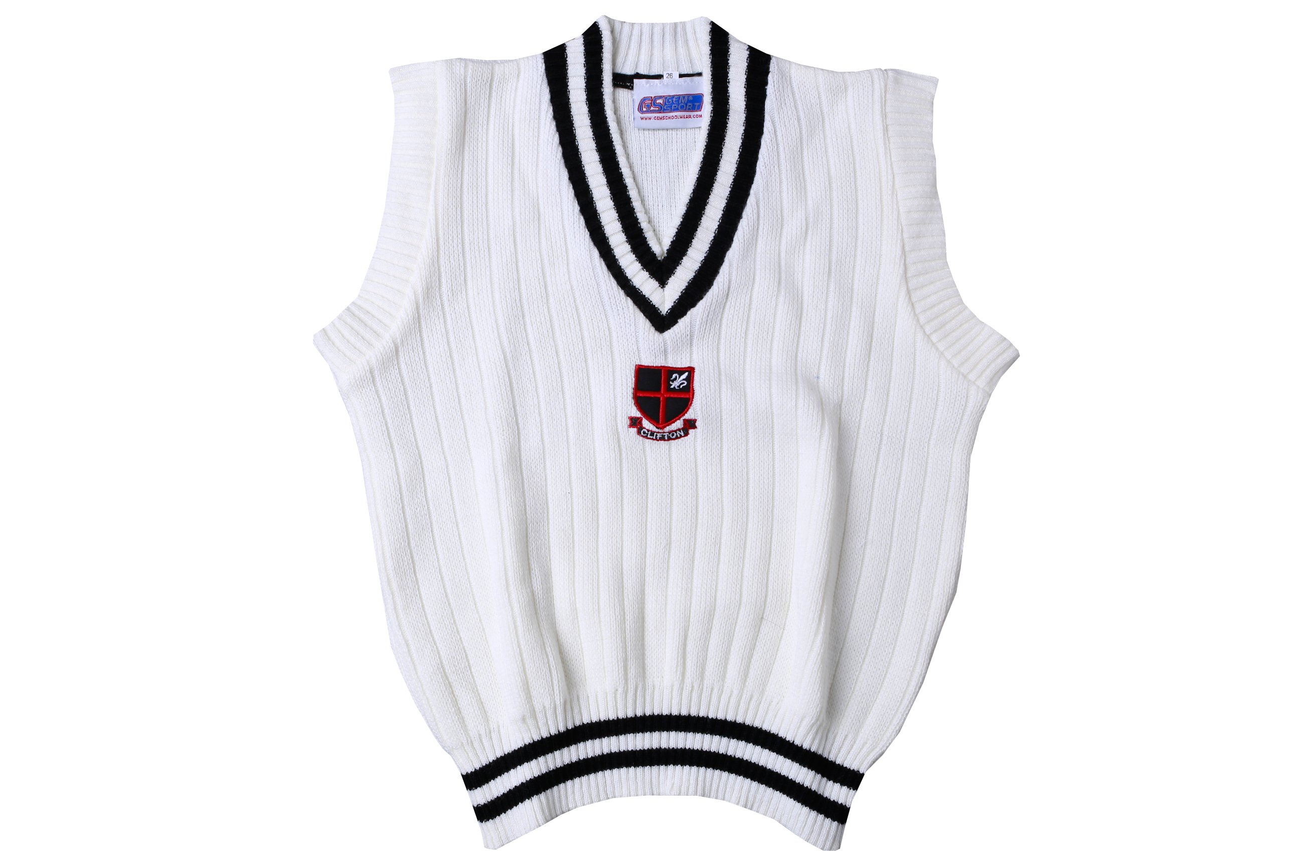 Sleeveless Emb Jersey - Clifton Cricket