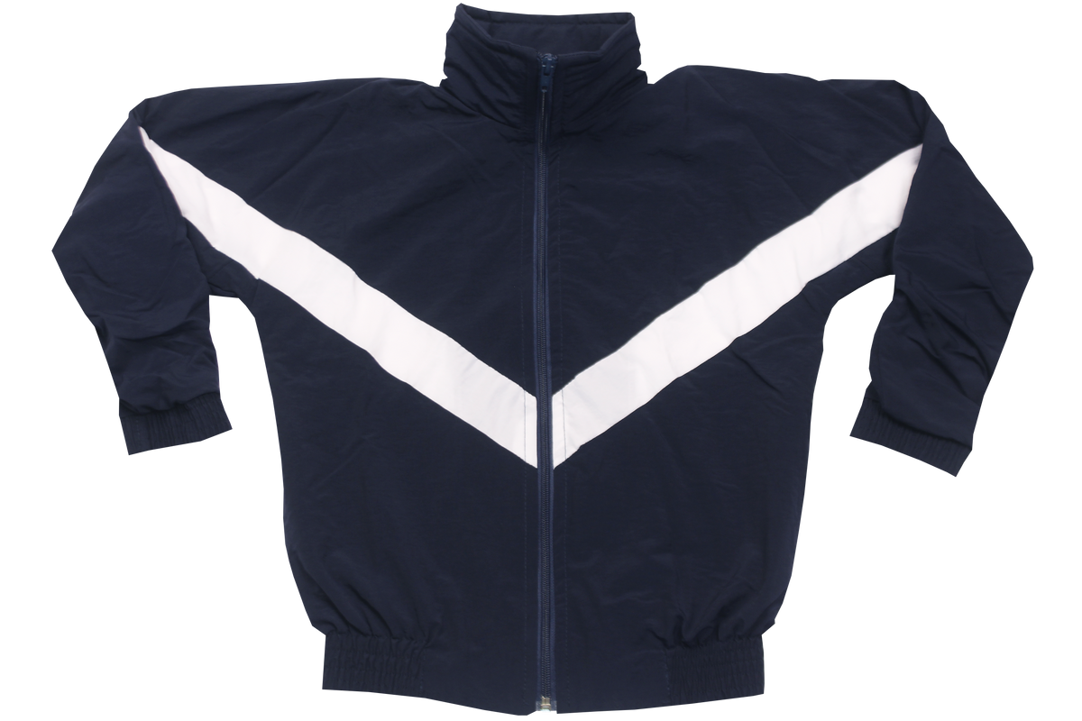 Taslon Tracksuit Set Plain - Navy/White