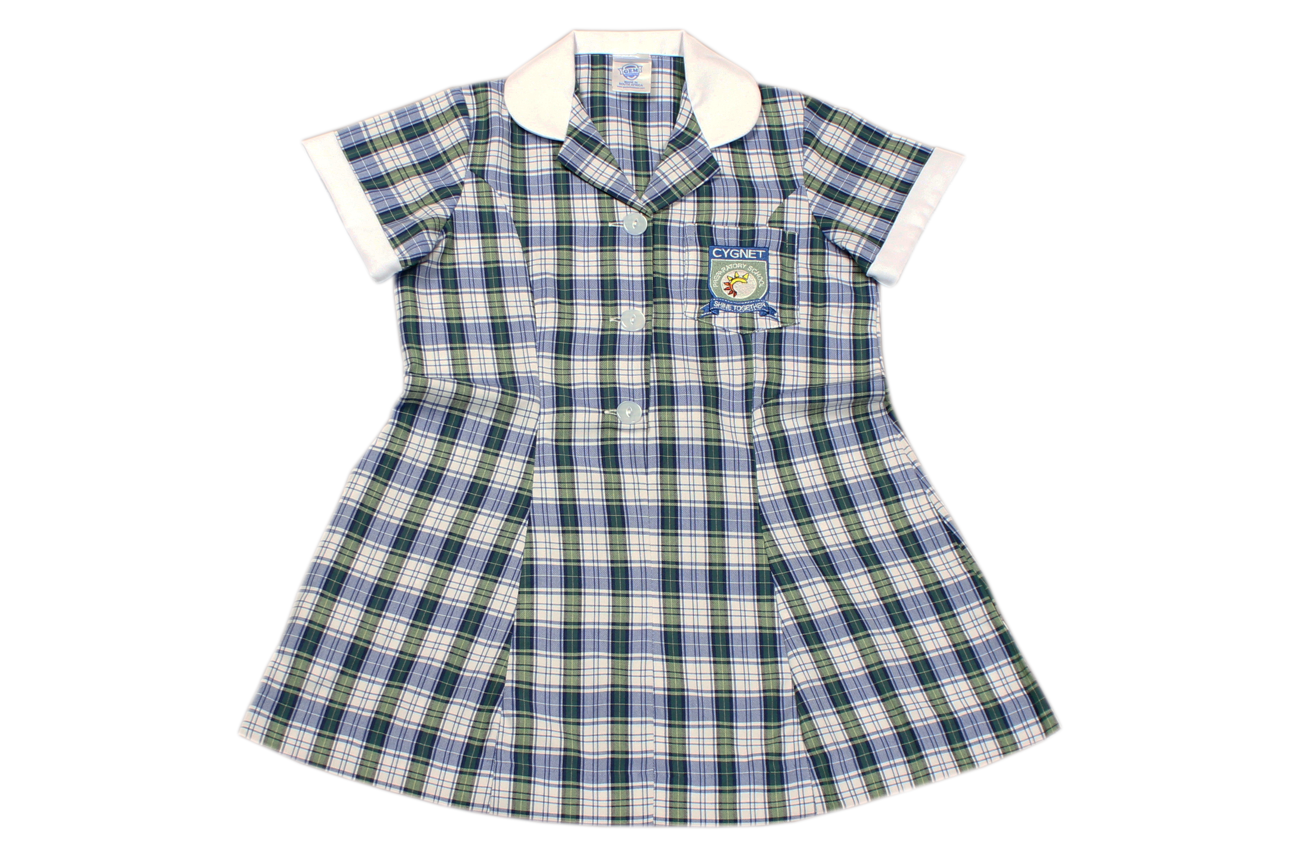 Tartan Emb Dress - Cygnet