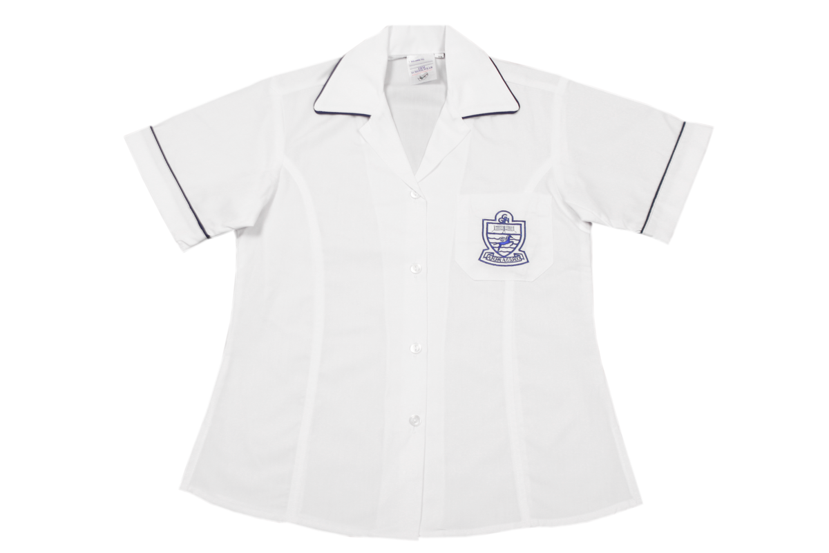 Shortsleeve Gladneck Blouse Emb - Grosvenor Girls High