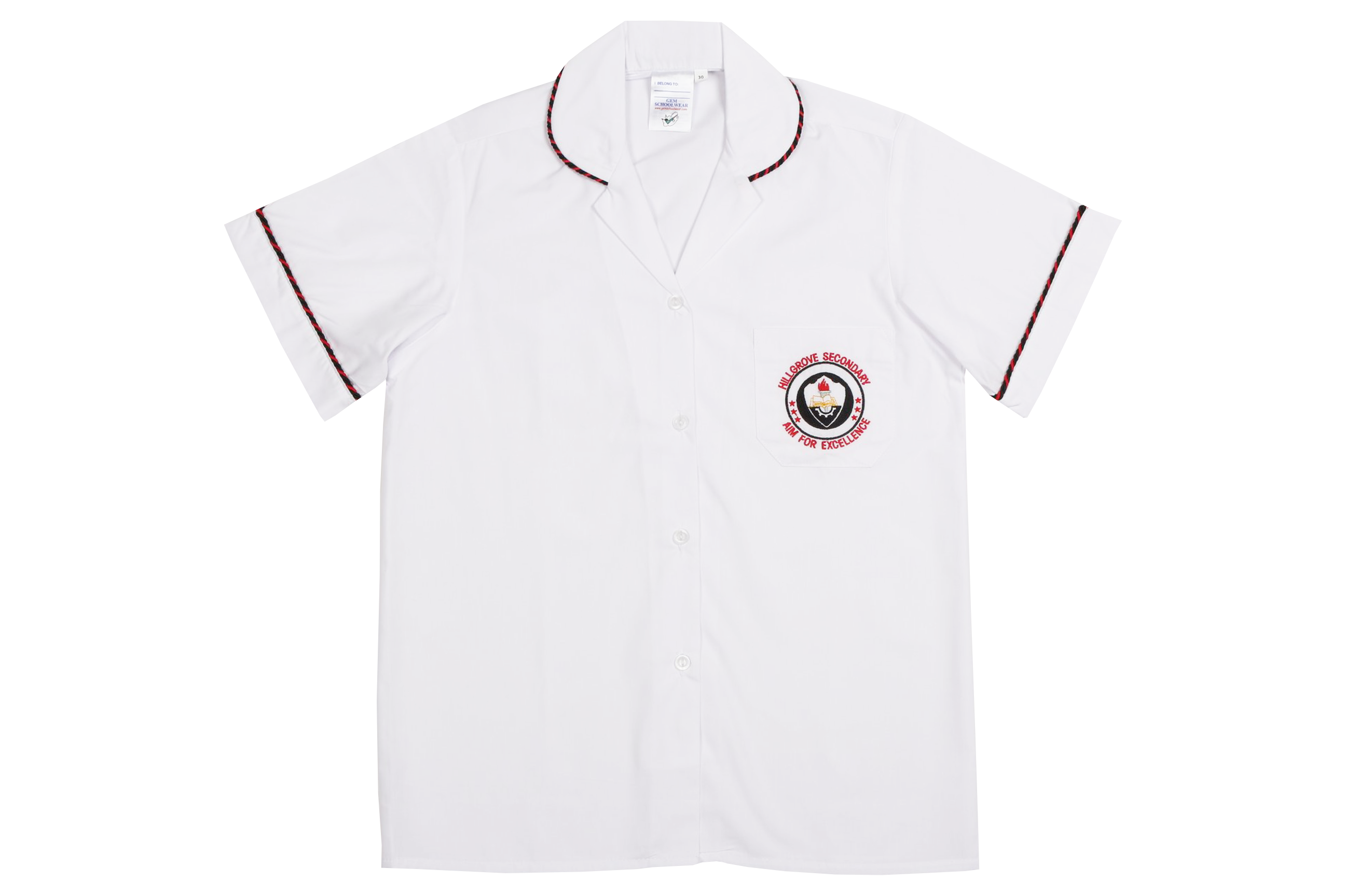 Shortsleeve Roundneck Blouse Emb - Hillgrove