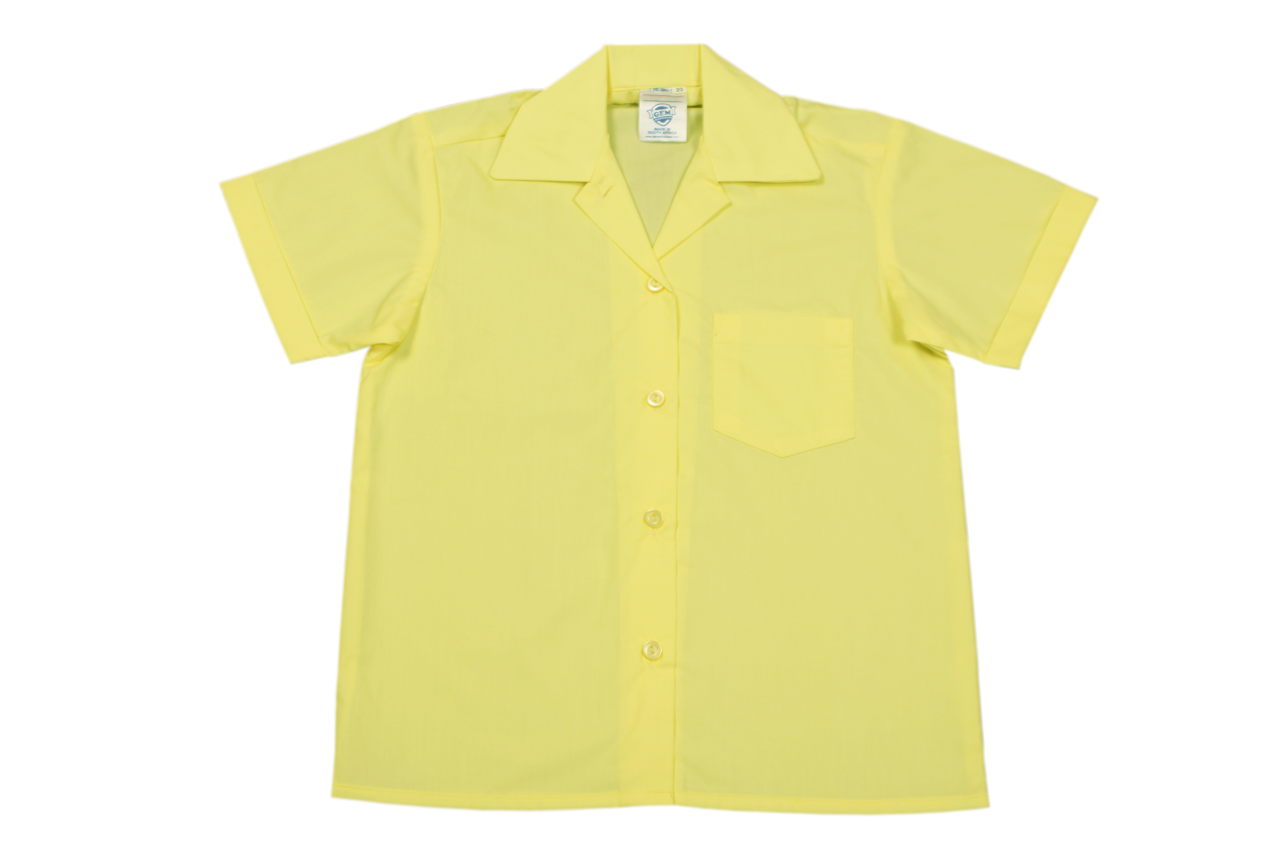 Shortsleeve Gladneck Blouse - Lemon