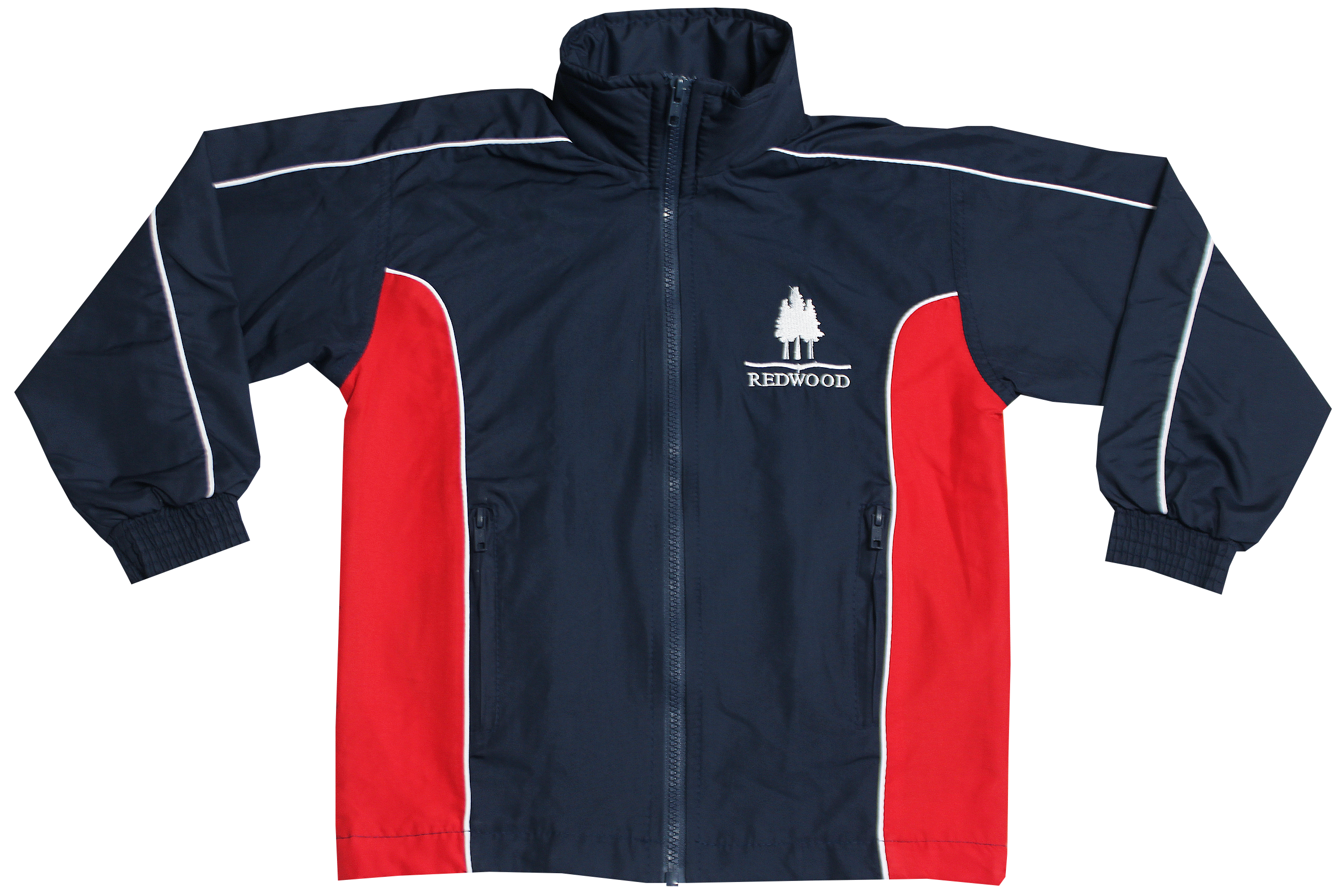 Tracksuit Jacket Micro Emb - Redwood
