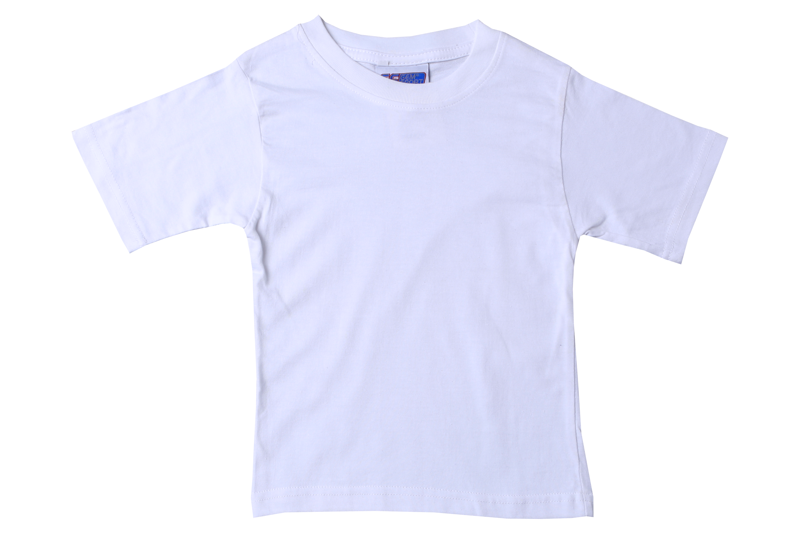 T-Shirt Plain - White Short Sleeve