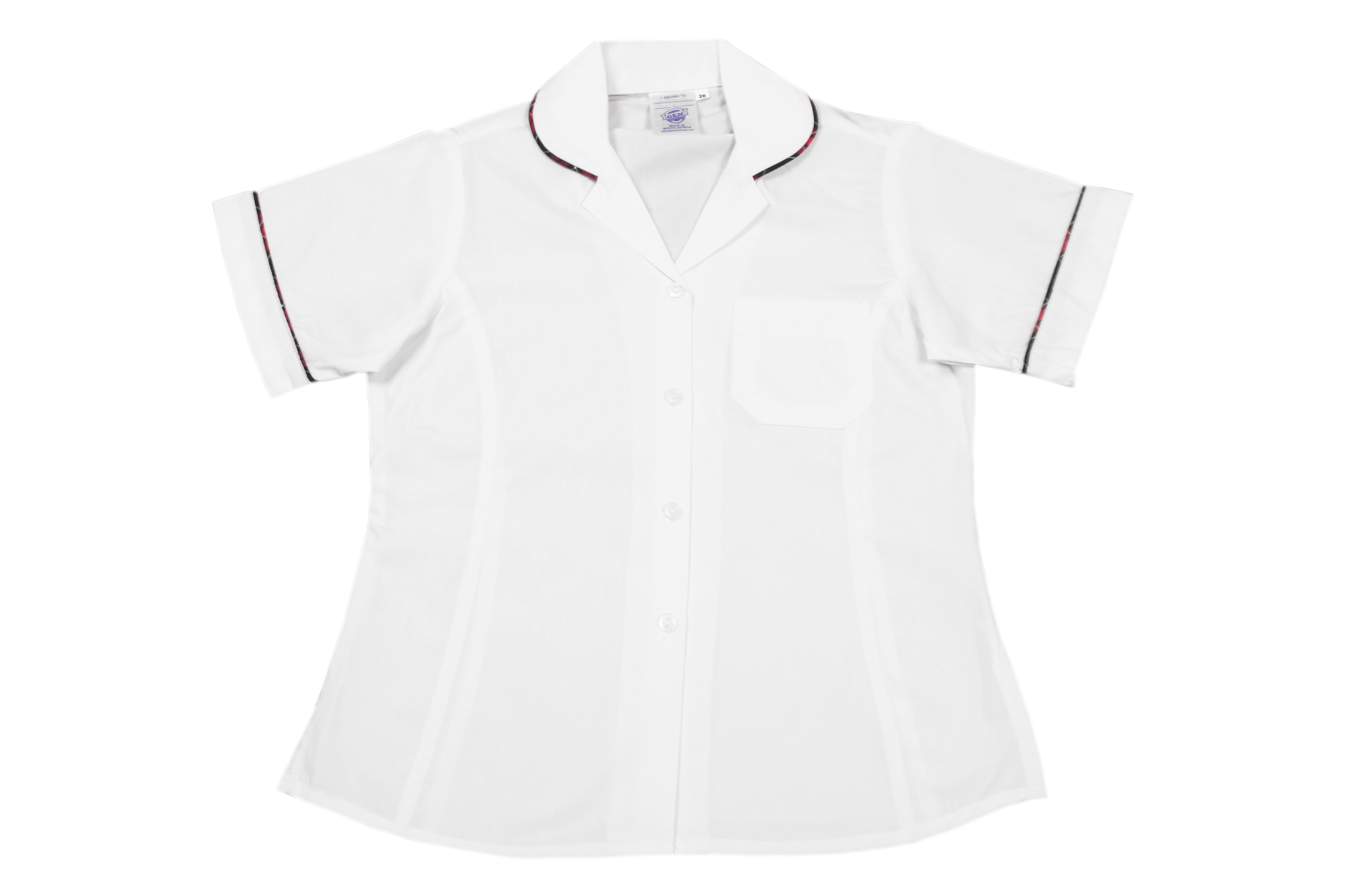 Shortsleeve Roundneck Blouse Plain - Highway College