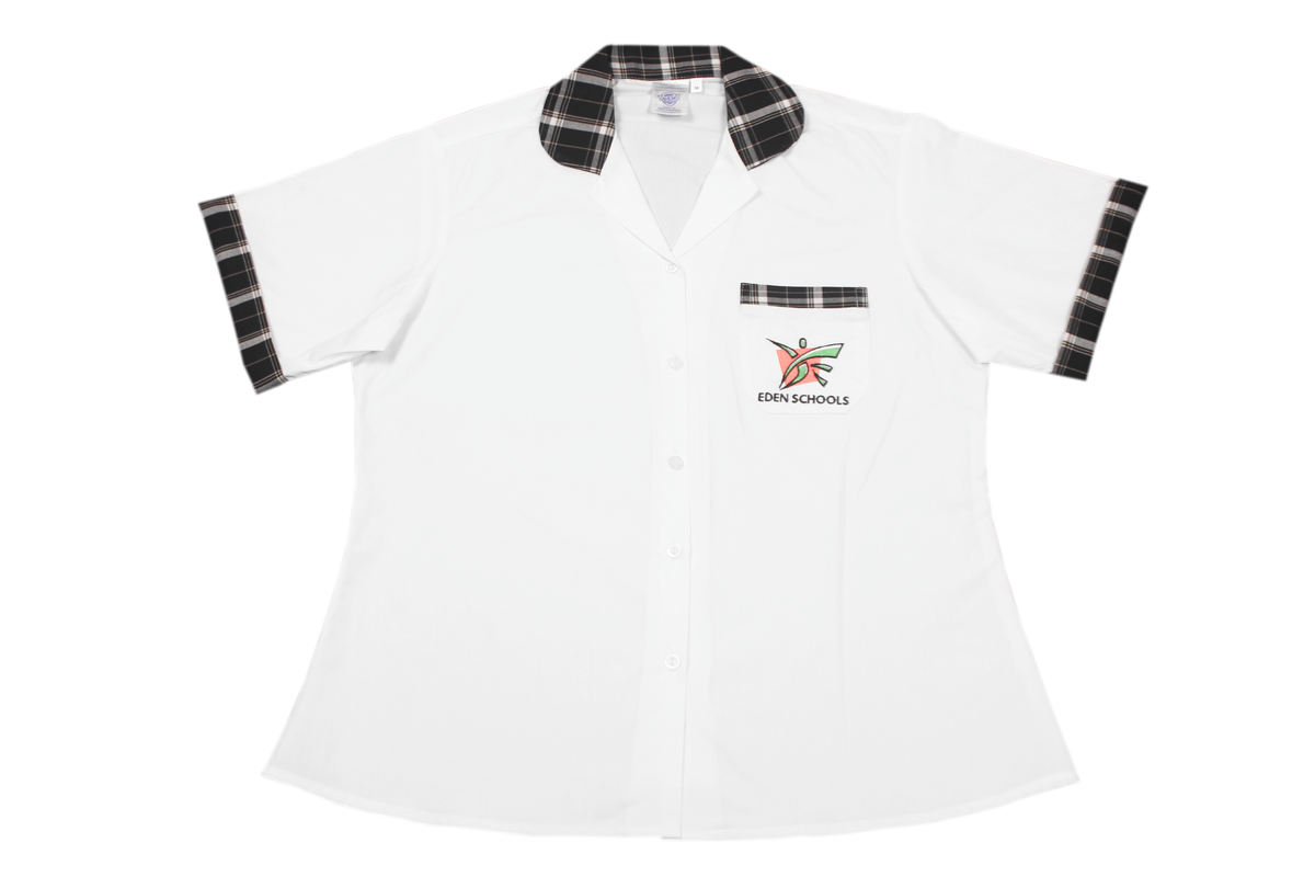 Shortsleeve Roundneck Blouse Emb - Eden College
