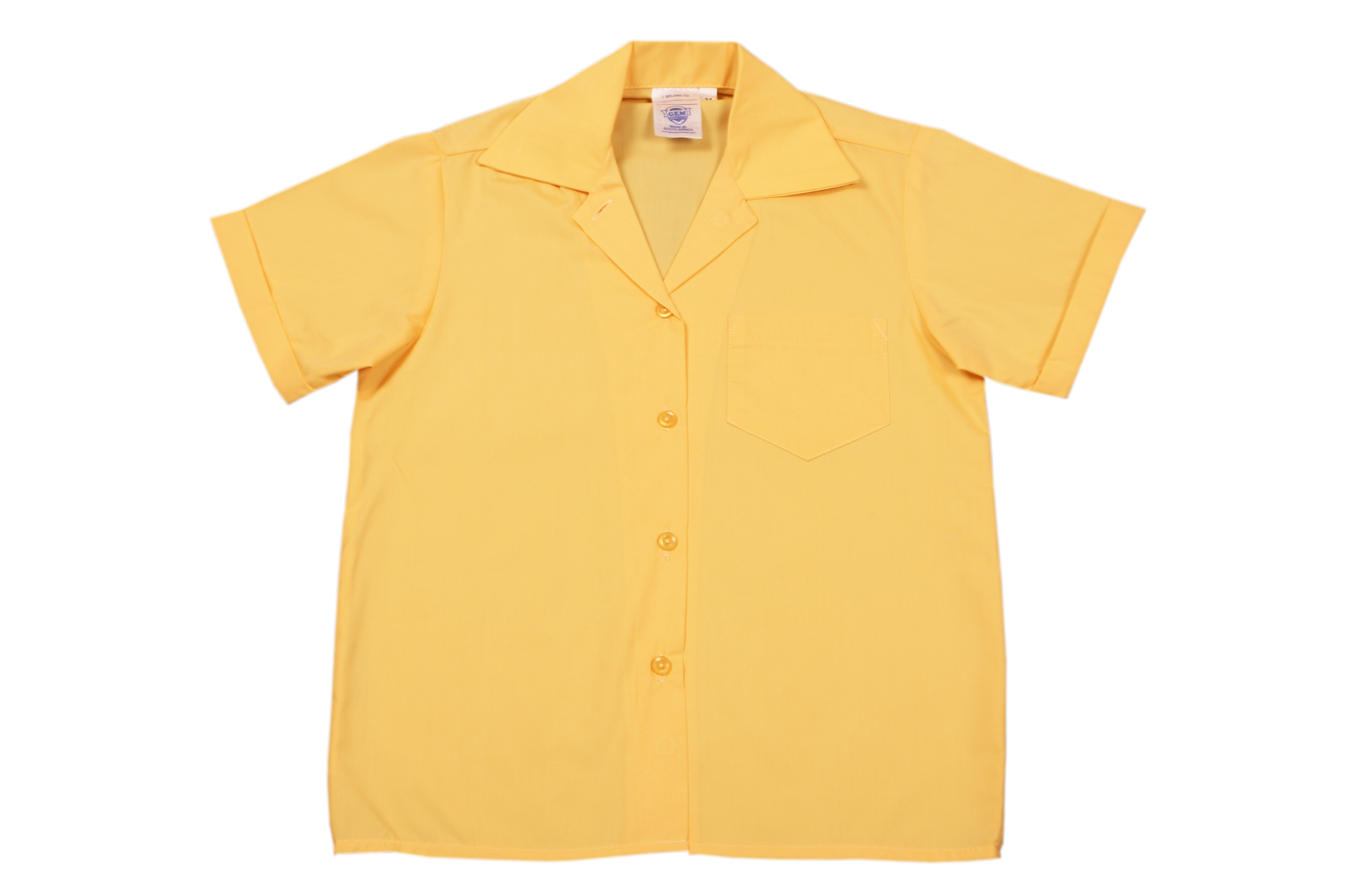 Shortsleeve Gladneck Blouse - Gold