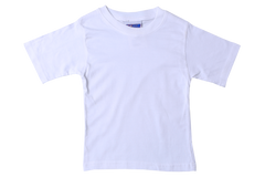 T-Shirt Plain - White Short Sleeve
