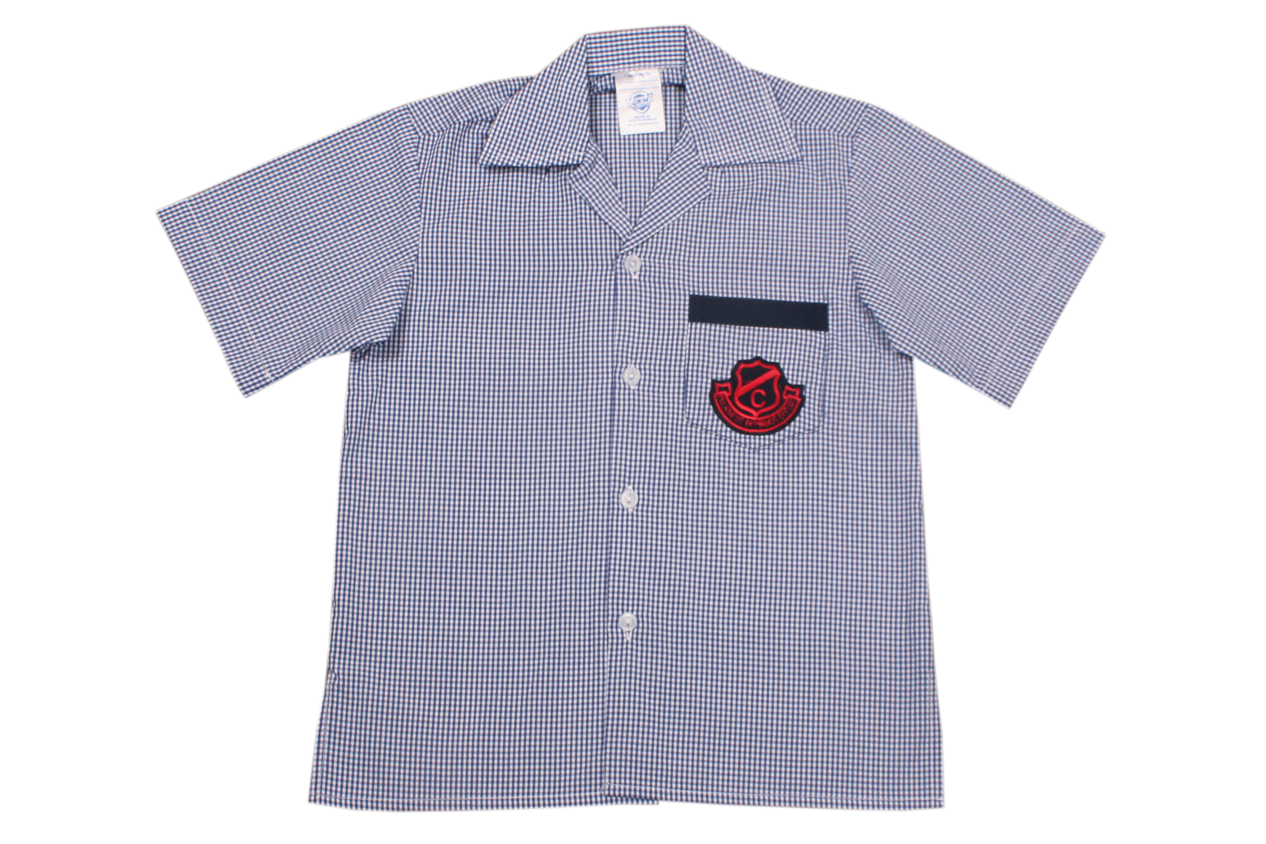 Shortsleeve Check  Emb Shirt - Clarence