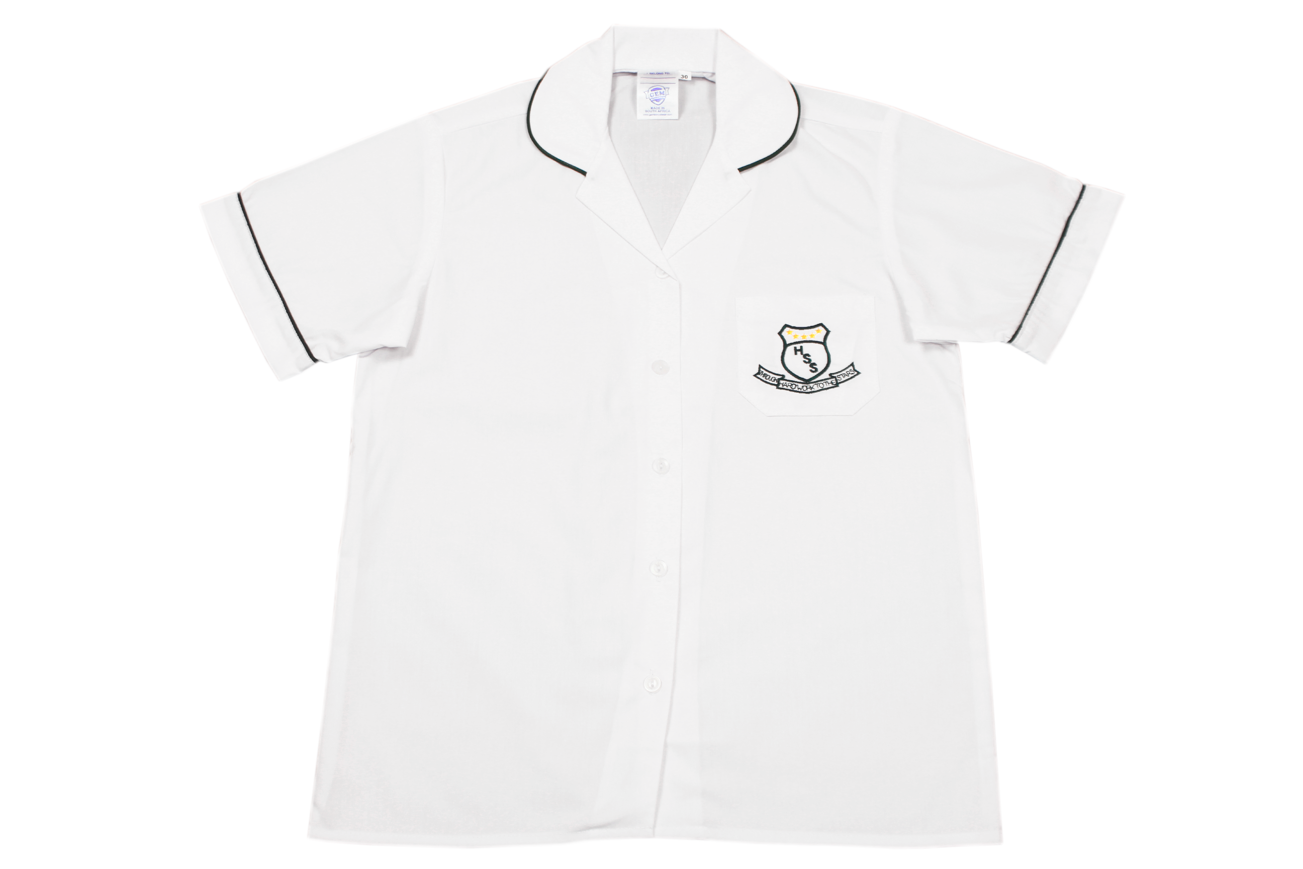 Shortsleeve Roundneck Blouse Emb - Hillview