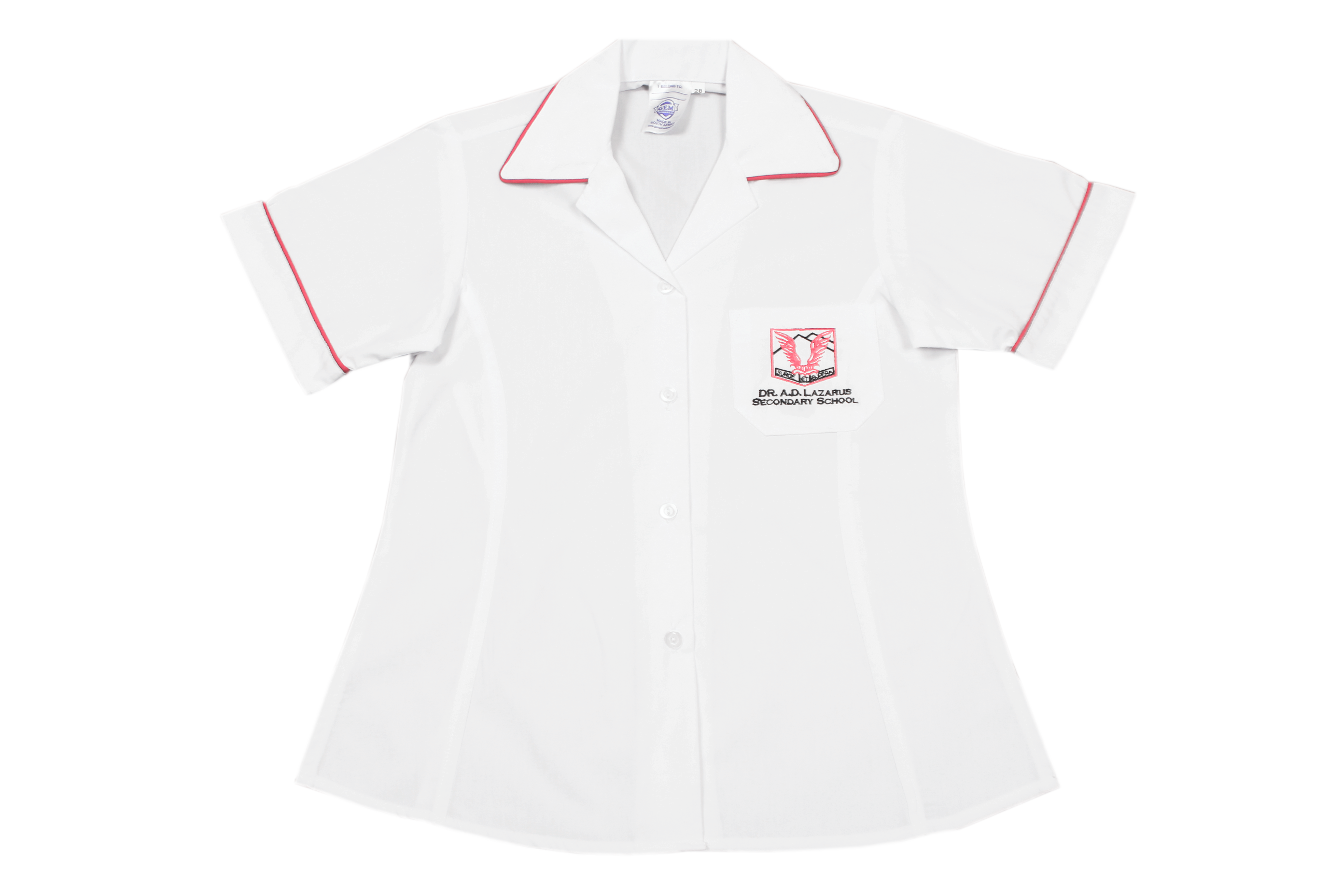 Shortsleeve Gladneck Blouse Emb - AD Lazarus