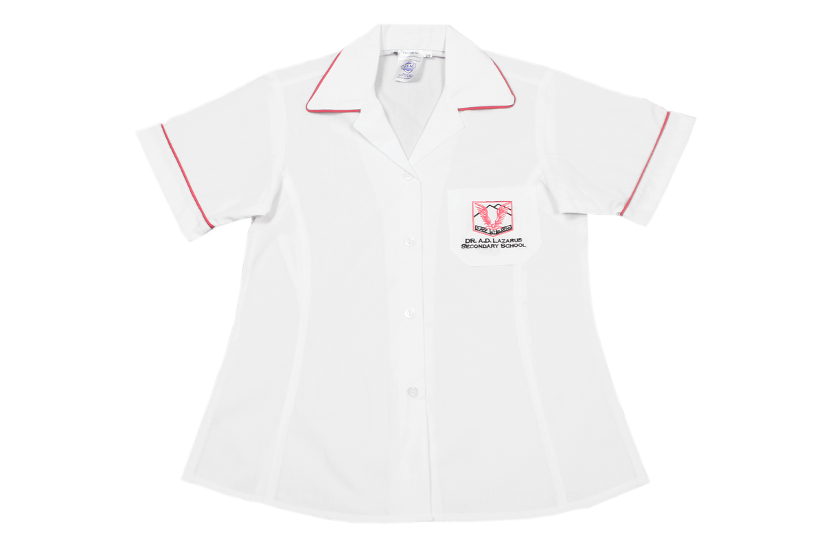 Shortsleeve Gladneck Blouse Emb - AD Lazarus