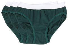 Underwear Girls Panties - Bottle Green (3pk)