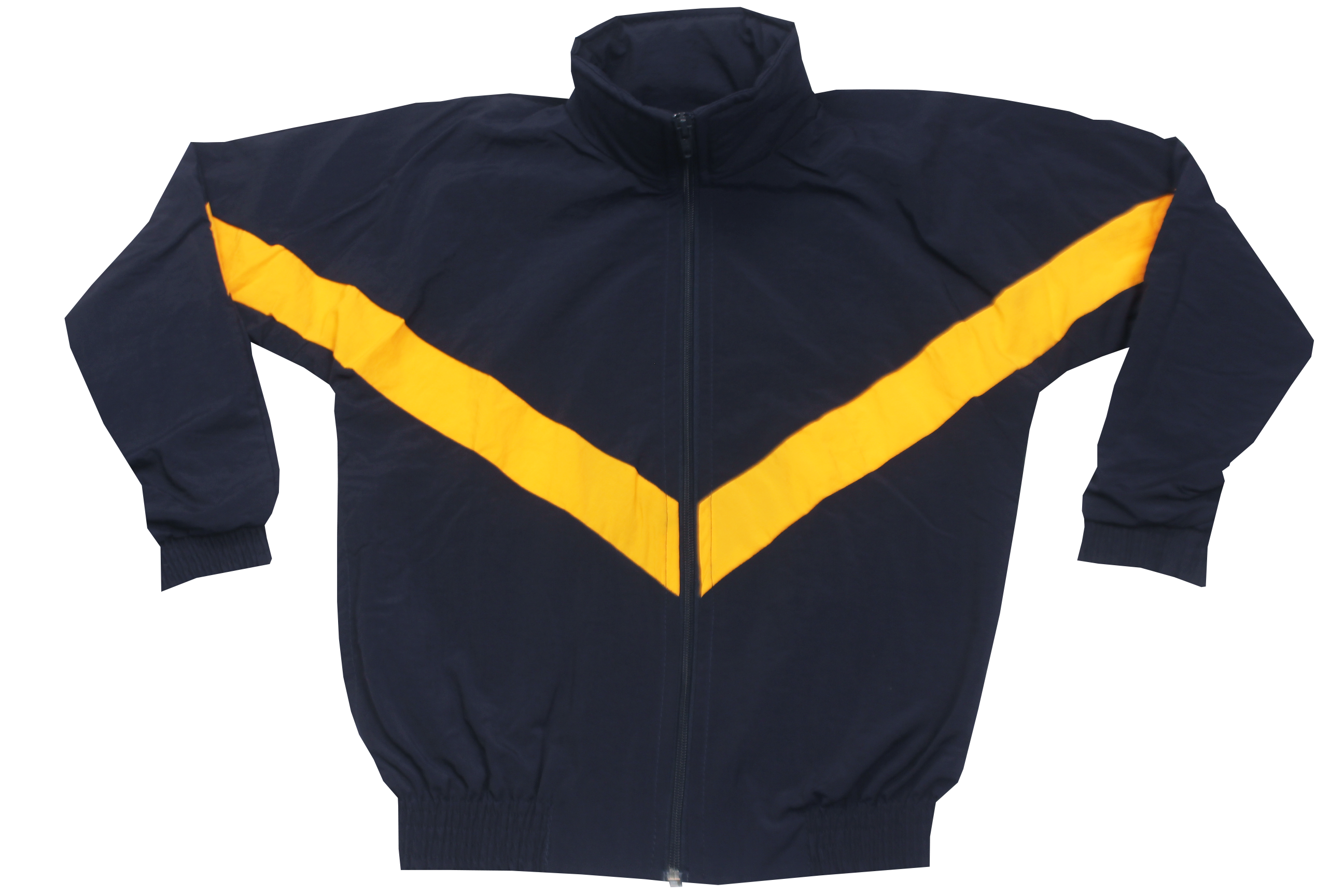 Taslon Tracksuit Set Plain  - Navy/Gold