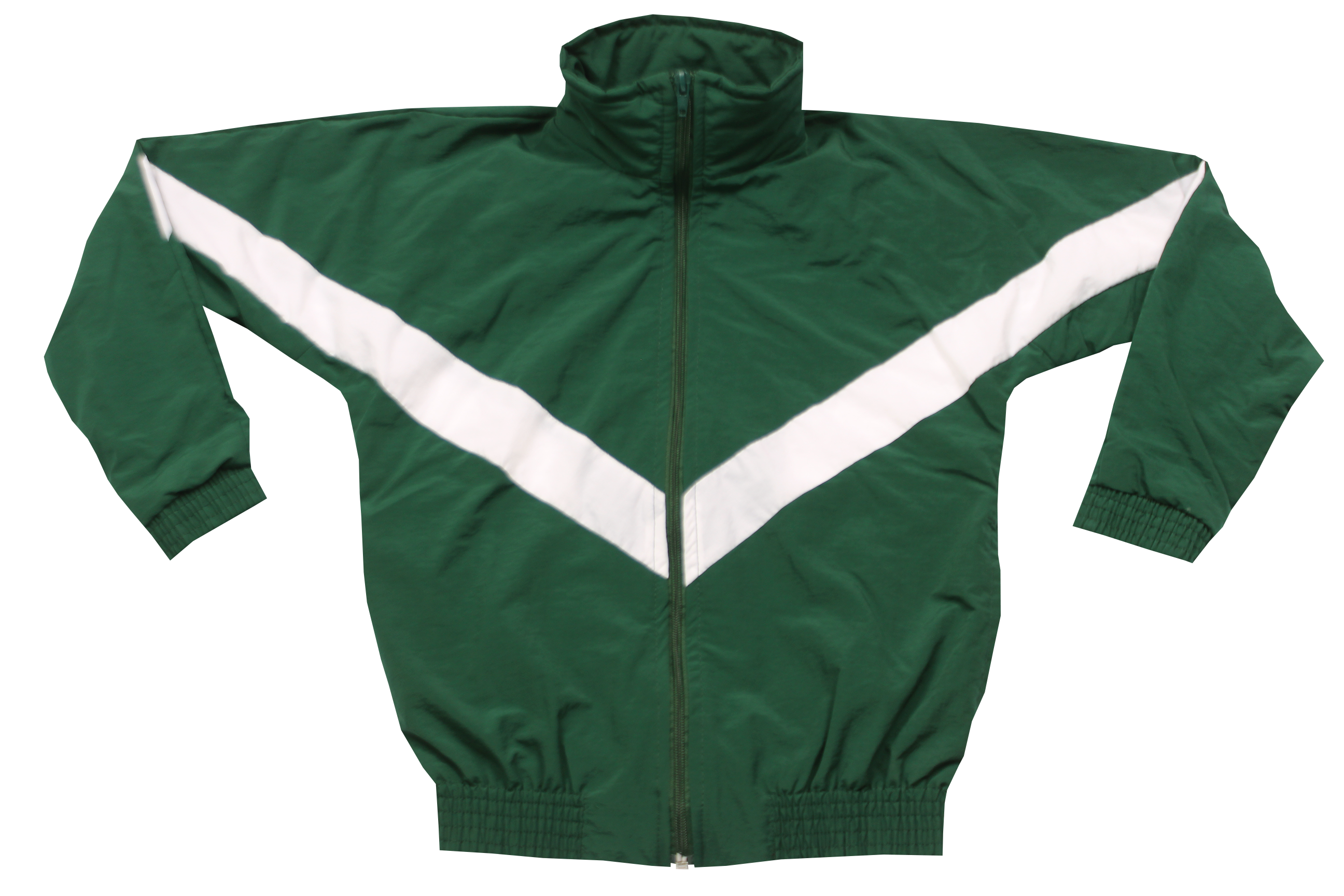 Taslon Tracksuit Set Plain  - Bottle/White