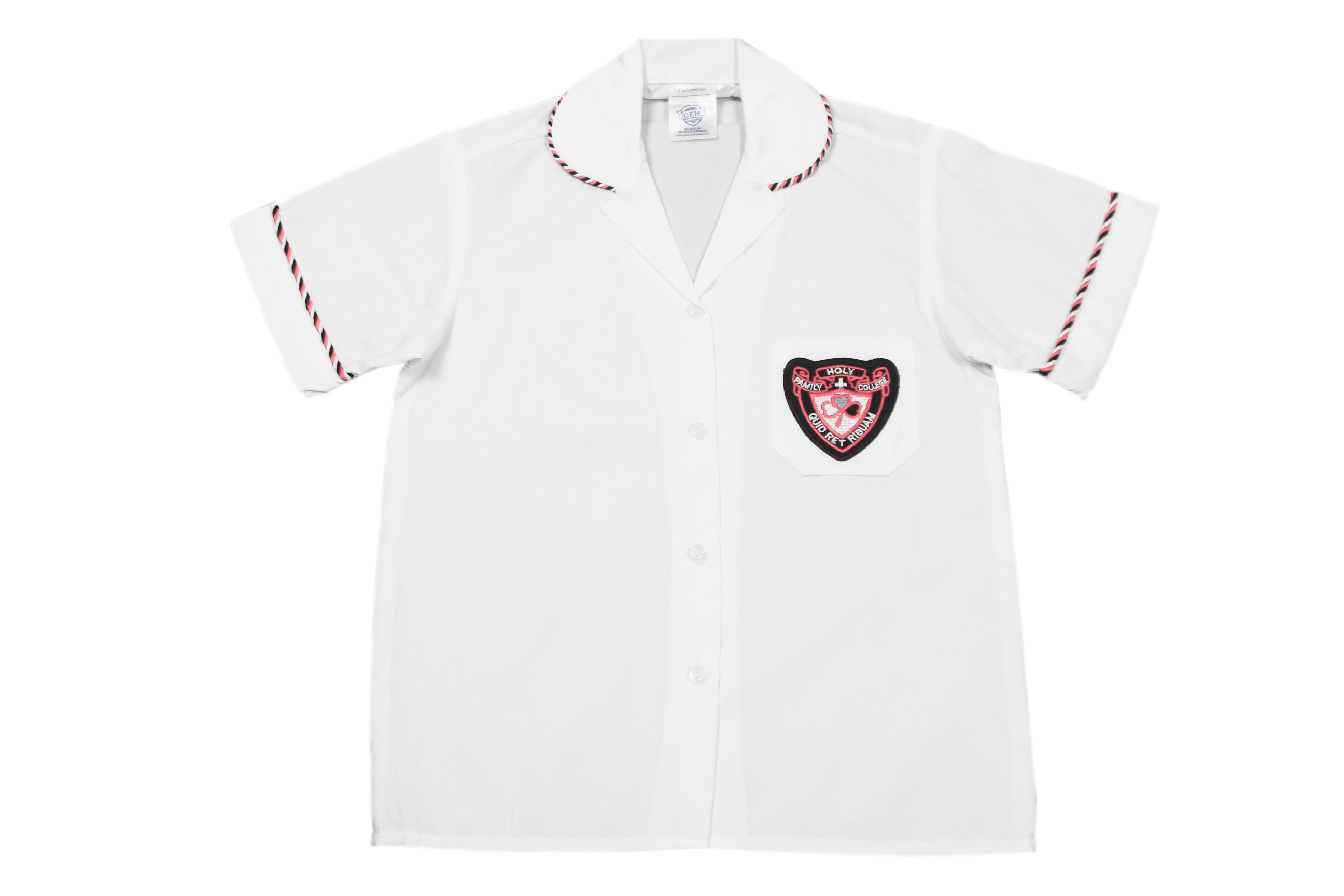 Shortsleeve Roundneck Blouse Emb - Holy Family College