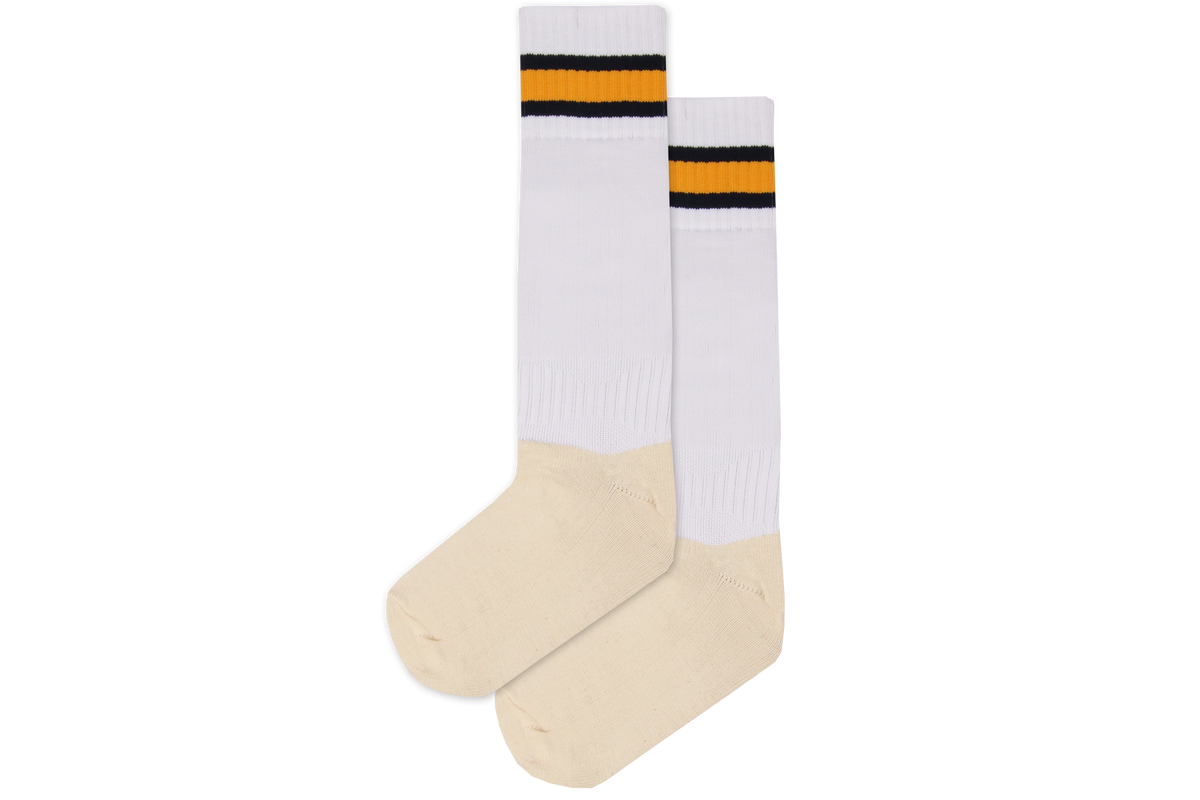 Rugby Socks Nylon - Sarnia White/Navy/Gold/Navy