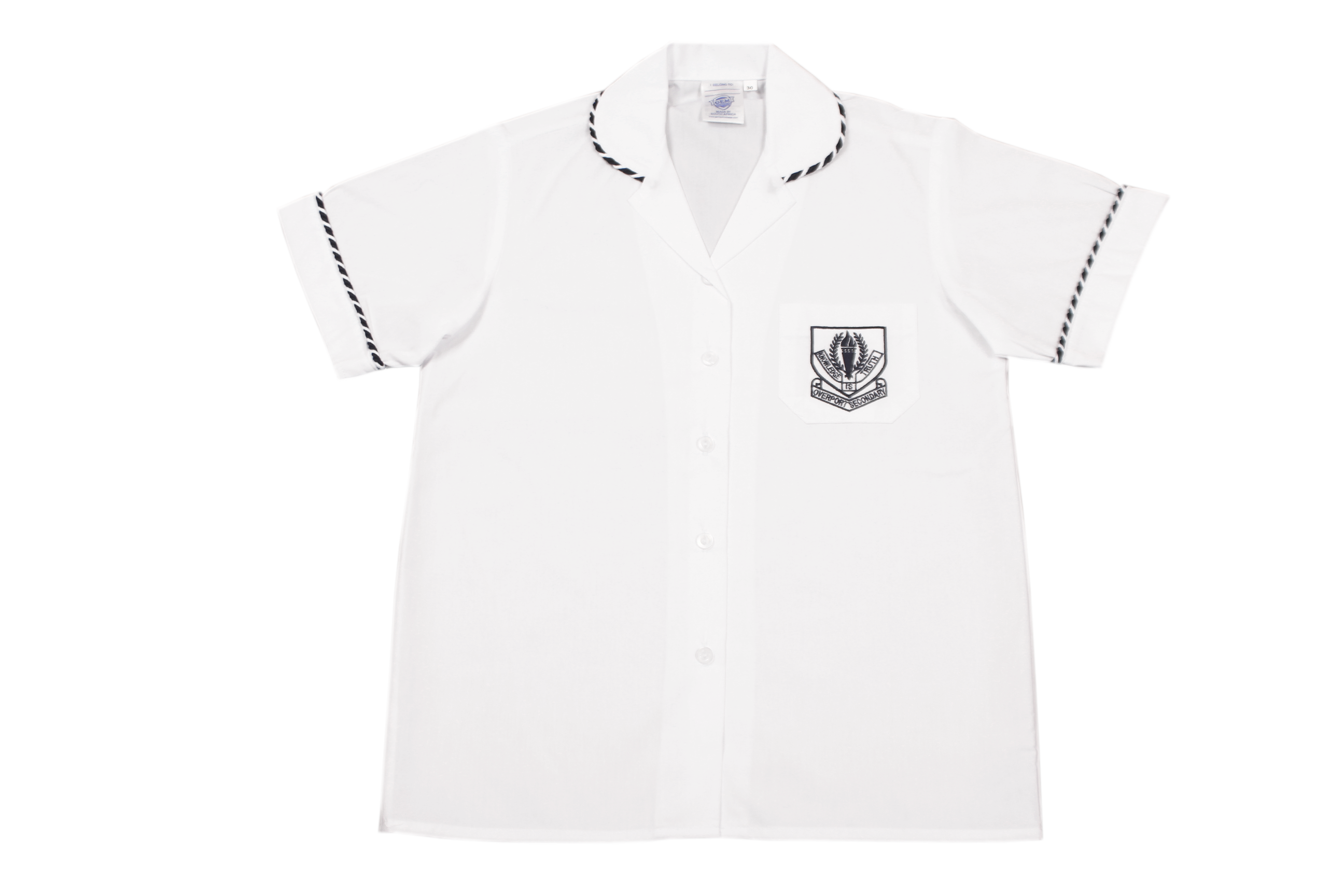 Shortsleeve Roundneck Blouse Emb - Overport Secondary
