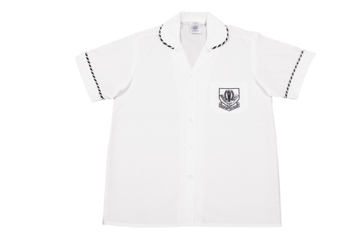 Shortsleeve Roundneck Blouse Emb - Overport Secondary
