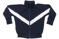 Taslon Tracksuit Set Plain - Navy/White
