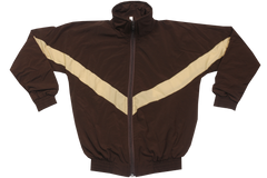 Taslon Tracksuit Set Plain  - Brown/Beige