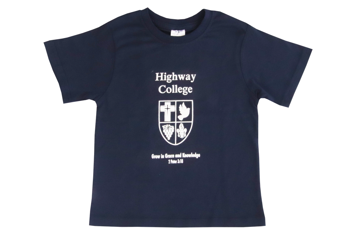 T-shirt Navy Printed - Highway College