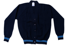 Stripe  Plain Cardigan - Emb