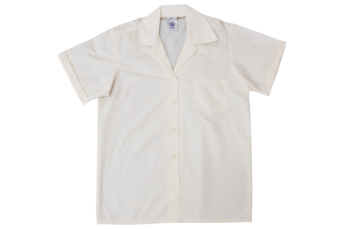 Shortsleeve Gladneck Blouse - Cream