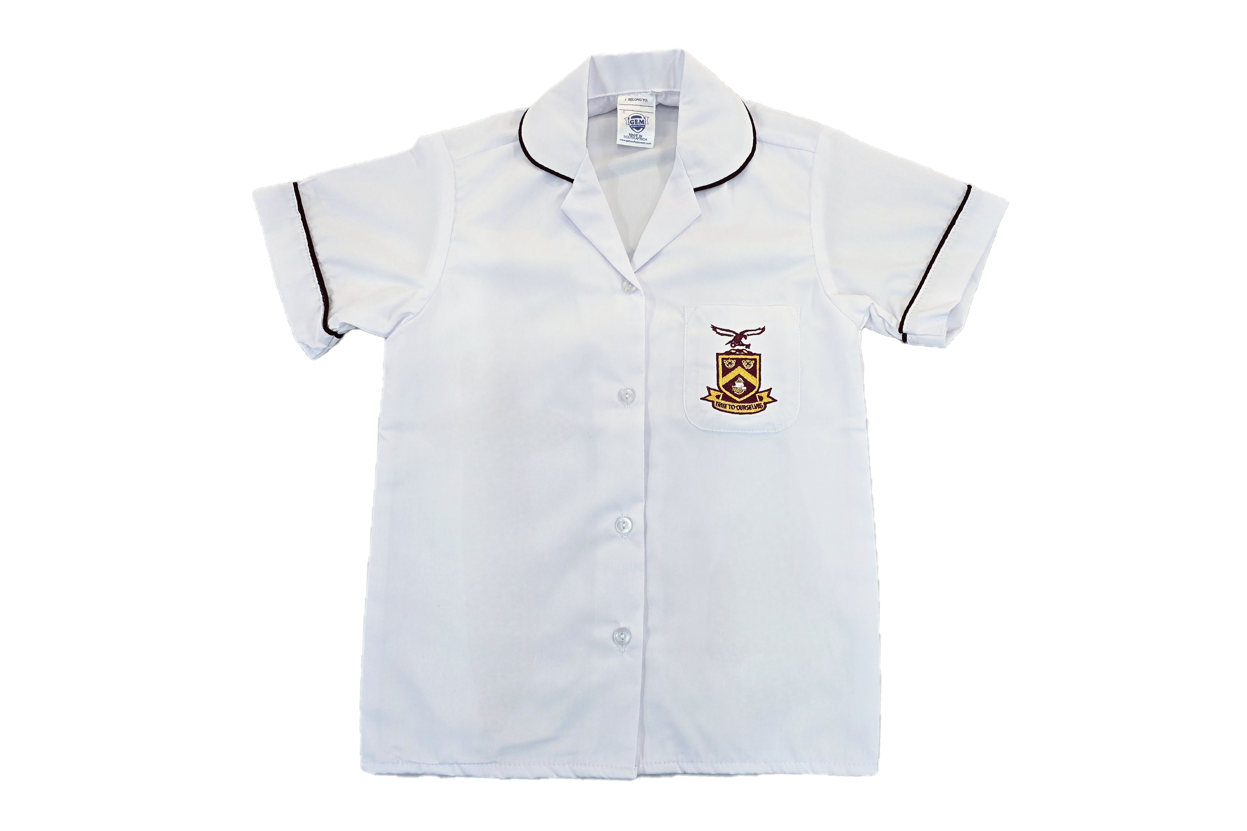 Short-sleeve Emb Blouse - Atholl Heights