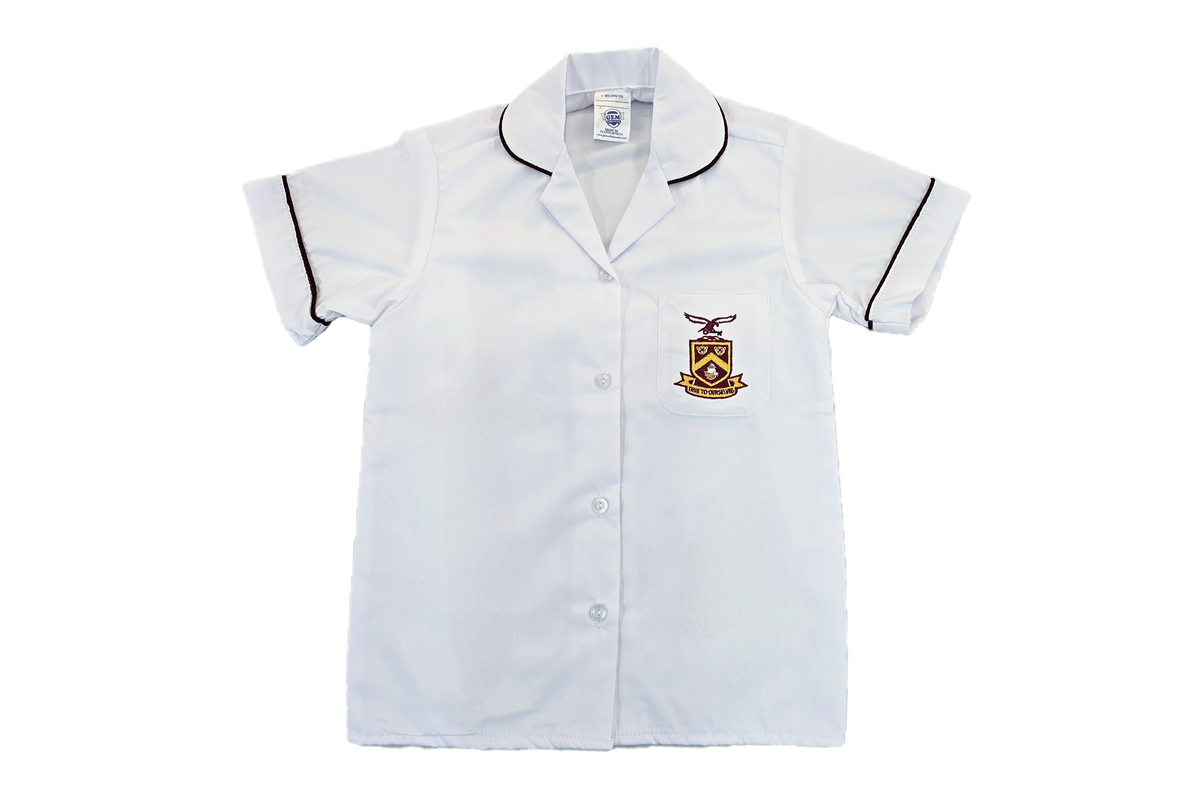 Short-sleeve Emb Blouse - Atholl Heights